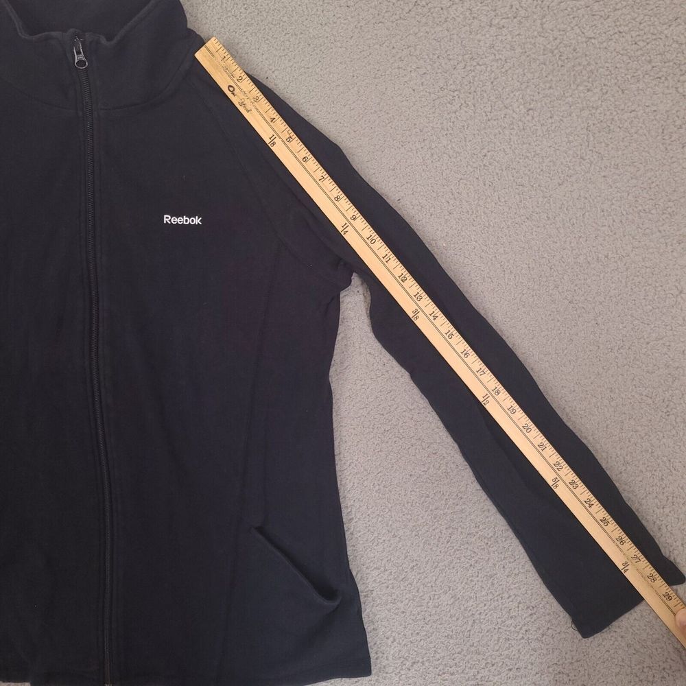 Reebok Womens‎ Full Zip Activewear Jacket Size 2XL Hydromove Cotton Blend - Picture 6 of 12